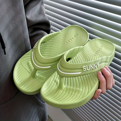 2025 EVA Simple Casual Slippers for Men And Women, Suitable for Home, Indoor, Bathroom, Shower, Non-Slip, Thick Sole, Odor-Resistant, Couple'S Outdoor Flip-Flops for Spring And Autumn.