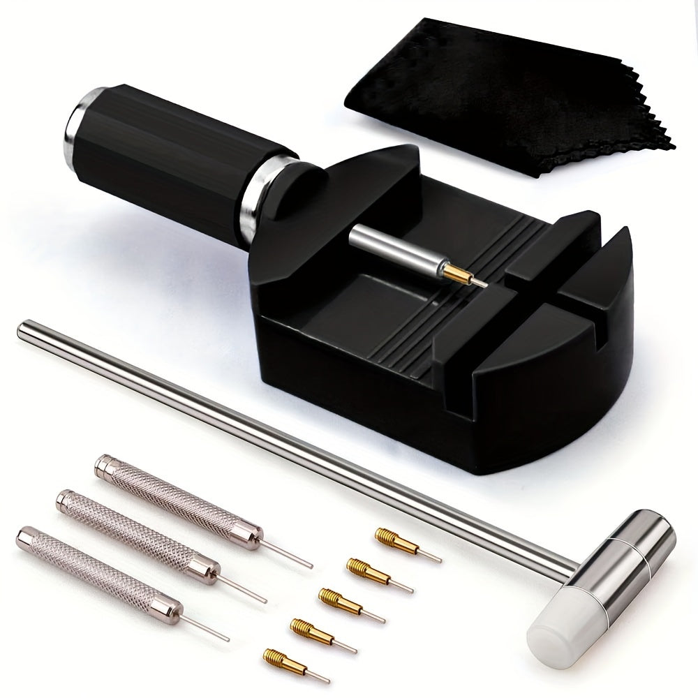 11pcs Watch Link Removal Tool Kit, Pin Remover for Watch Band Strap Chain Adjustment and Repair