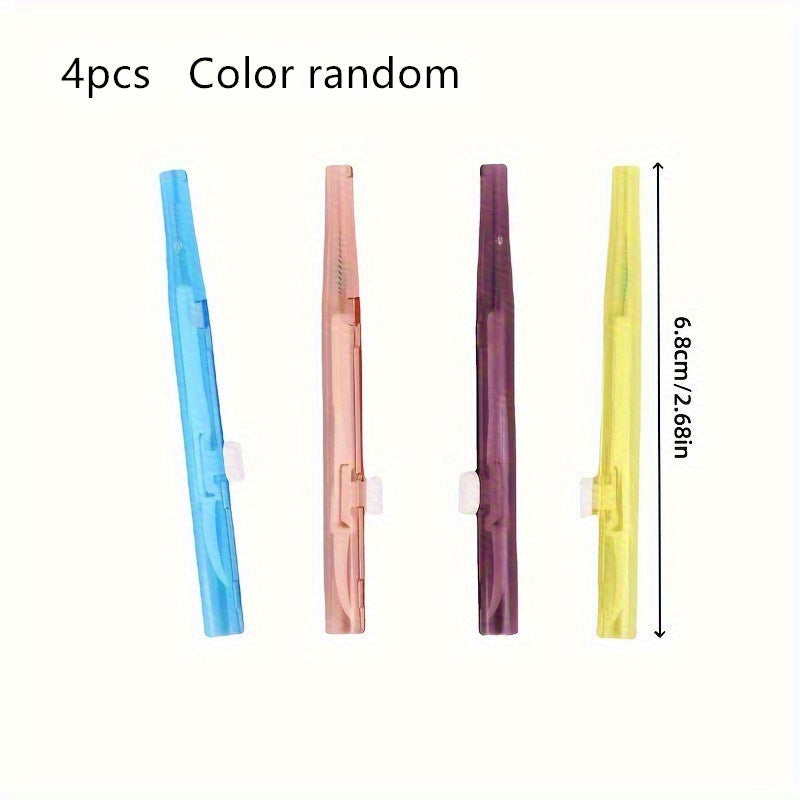 4pcs Mobile Phone Retractable Cleaning Set, Multi-Functional Mobile Phone And Earphone Cleaning Kit, Mobile Phone Cleaning, Repair And Restoration of Mobile Phone And Tablet Charging Ports, Lightning Cable And Connectors, Easy to Store And Carry Design