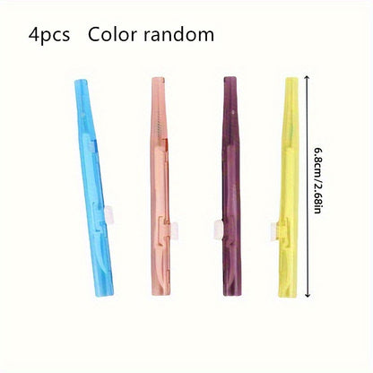 4pcs Mobile Phone Retractable Cleaning Set, Multi-Functional Mobile Phone And Earphone Cleaning Kit, Mobile Phone Cleaning, Repair And Restoration of Mobile Phone And Tablet Charging Ports, Lightning Cable And Connectors, Easy to Store And Carry Design