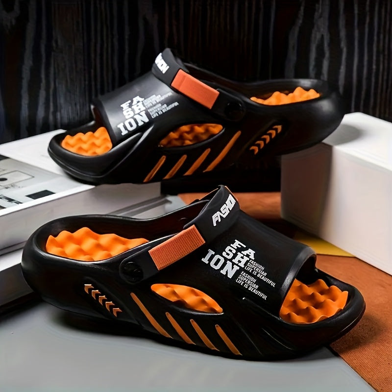 Stylish EVA Sandals for Men, Easy to Wear Slip-Ons That Are Breathable And Lightweight, Perfect for Casual Outings in Any Season, Featuring a Easy Design for Outdoor Vacations with a Round Toe