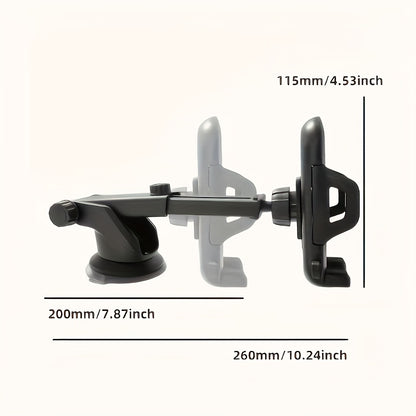 Car Navigation Phone Holder with Suction Cup, Multifunctional Mount for Dashboard Navigation.