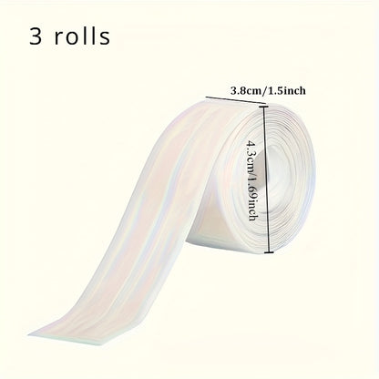 3 Rolls of Waterproof Tape for Kitchen And Bathroom, Suitable for Sinks And Toilets, Easy to Cut, Home Supplies for Halloween And Christmas
