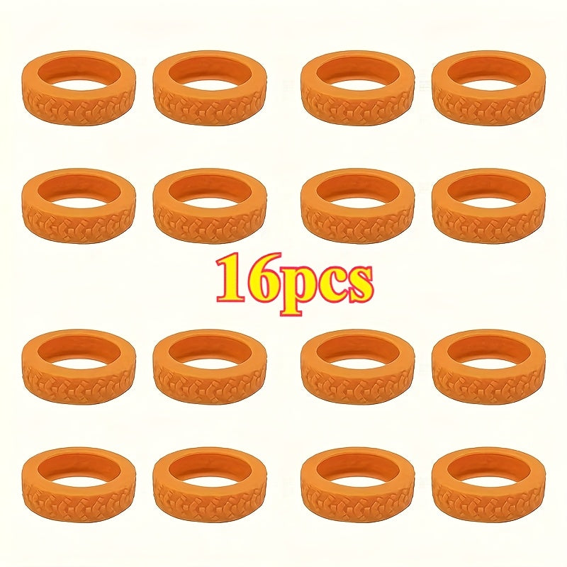 16pcs, New Luggage Wheel Protectors for Suitcases and Office Chairs – Noise-Reducing Anti-Rattle Covers with Shock Absorption, Travel Accessories, Luggage Protection, Sleek Design, Durable Covers, Highquality Protectors, Longlasting Covers, Wheel Guards,