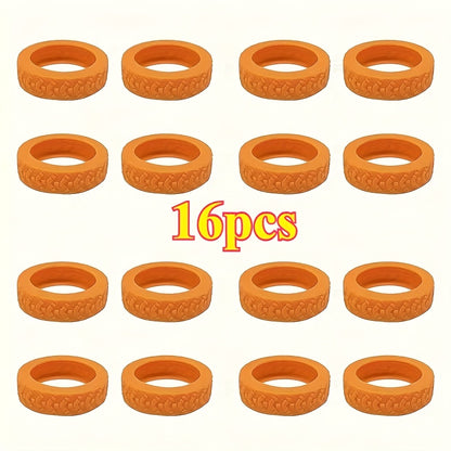 16pcs, New Luggage Wheel Protectors for Suitcases and Office Chairs – Noise-Reducing Anti-Rattle Covers with Shock Absorption, Travel Accessories, Luggage Protection, Sleek Design, Durable Covers, Highquality Protectors, Longlasting Covers, Wheel Guards,