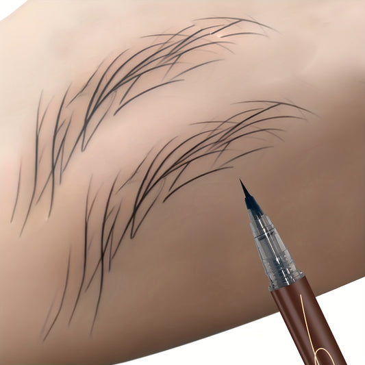 Ultra Fine Extra Slim Eyebrows Pen - Waterproof & Sweat-Proof Long-Lasting Liquid Eyebrow Pencil, Microblading Makeup for Natural Looking Brows, All Light Types, Eyebrow Pencil, Sleek Design, Professional Makeup
