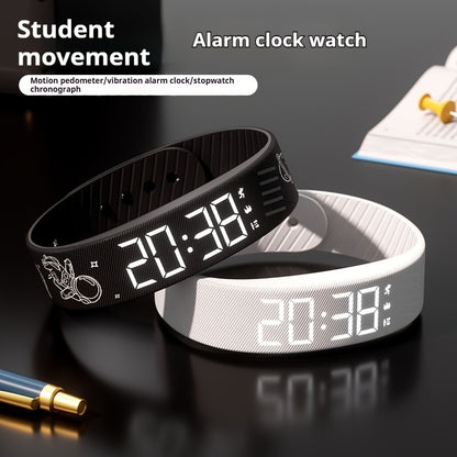 2025 New Multi-Functional Minimalist and Stylish Unisex Digital Watch with Alarm, Pedometer, Stopwatch, Luminous Display. A Fashionable Sports Multi-Function Wristwatch for Students, Comfortable to Wear Without Feeling. Perfect Holiday Gift for Any