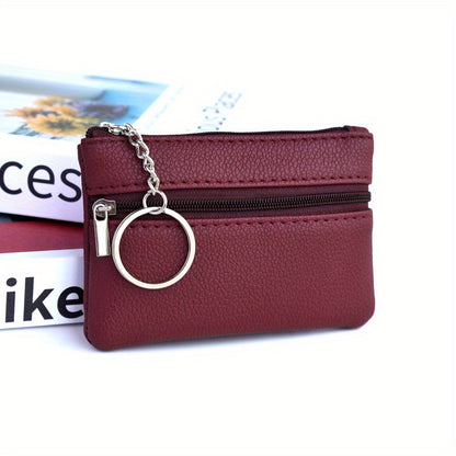 [Mini Coin Wallet] Small Wallet with Keychain - Mini Coin Purse That Holds Coins