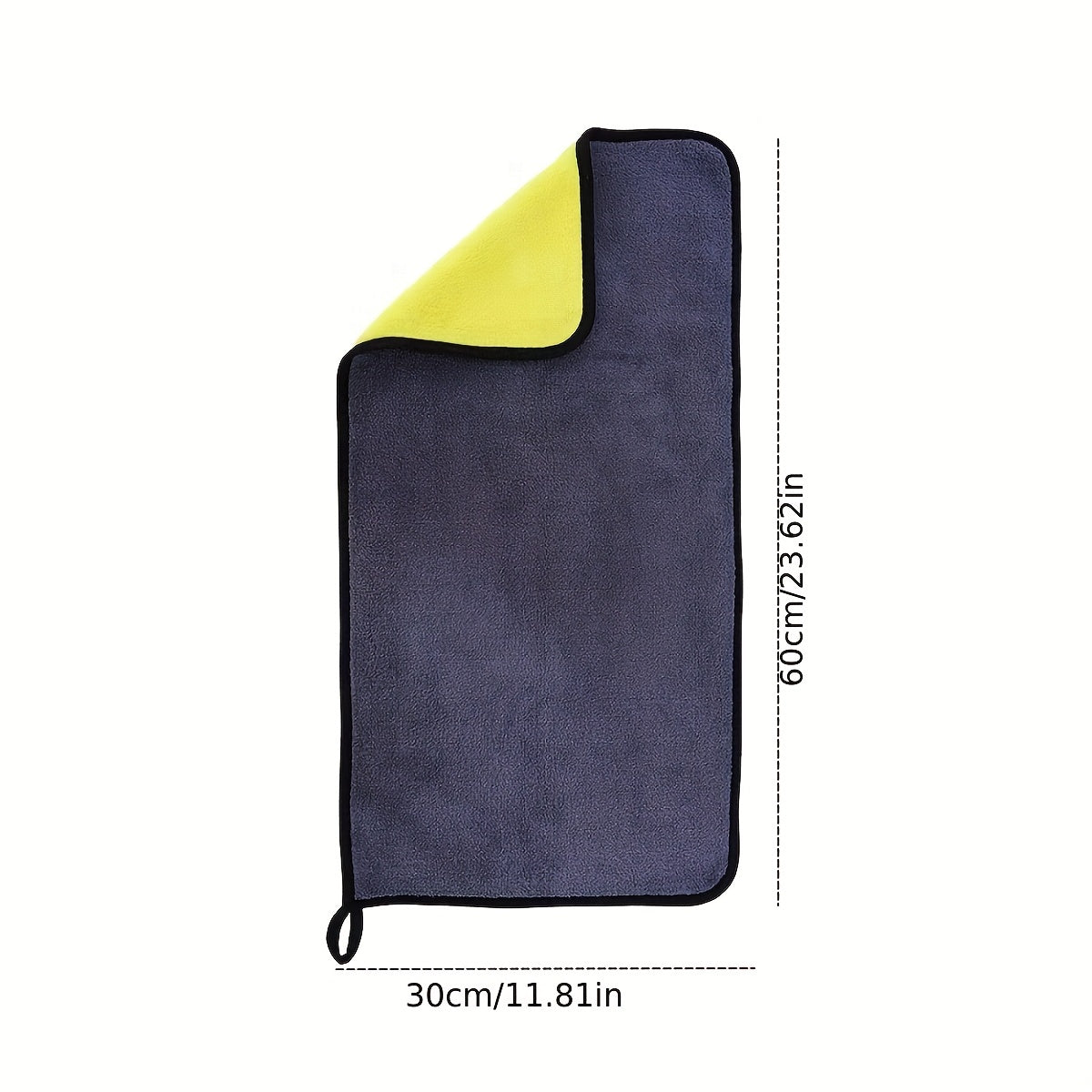Thickened Ultra-Fine Microfiber Car Cleaning Cloth - Absorbent Towel, Suitable for Car Windows, Interior And Exterior, Yellow And Black Design, Perfect for Car Washing And Maintenance