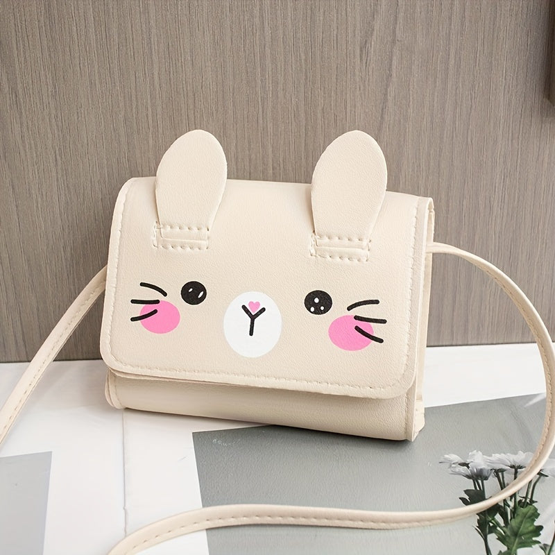 A Cute And Casual Cat-Themed Crossbody Bag, Compact And Lightweight, Perfect for Coins And As a Portable Makeup Pouch