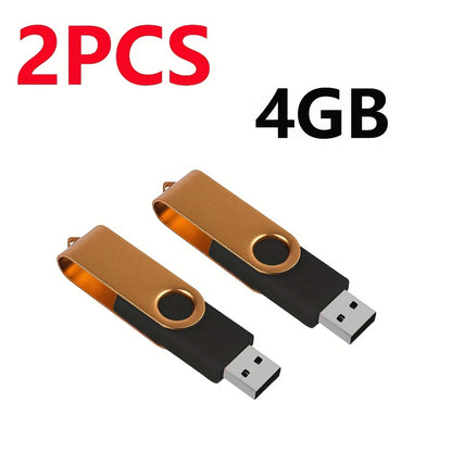 [Usb Flash Drive] 2pcs USB Flash Drive 8GB 4GB 2GB 1GB 512MB 256MB 128MB 64MB USB 2.0 High Speed U Disk USB Disk Metal Pen Drive USB Drive for PC/Laptops/Tablets/Mobile PhonesCar Audio/Game Console/Audio - Store Your Files Securely!