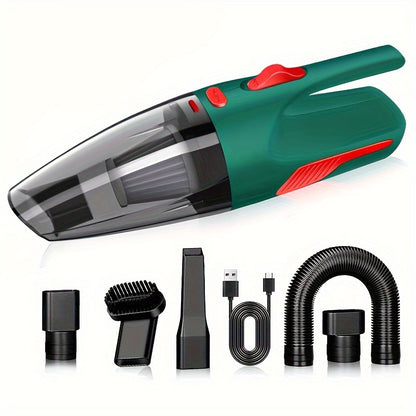 7pcs High-Power Cordless Vacuum Cleaner Set, Dual-Use for Home and , Strong Suction for Dust Removal and Interior Cleaning, Multi-Scene Use