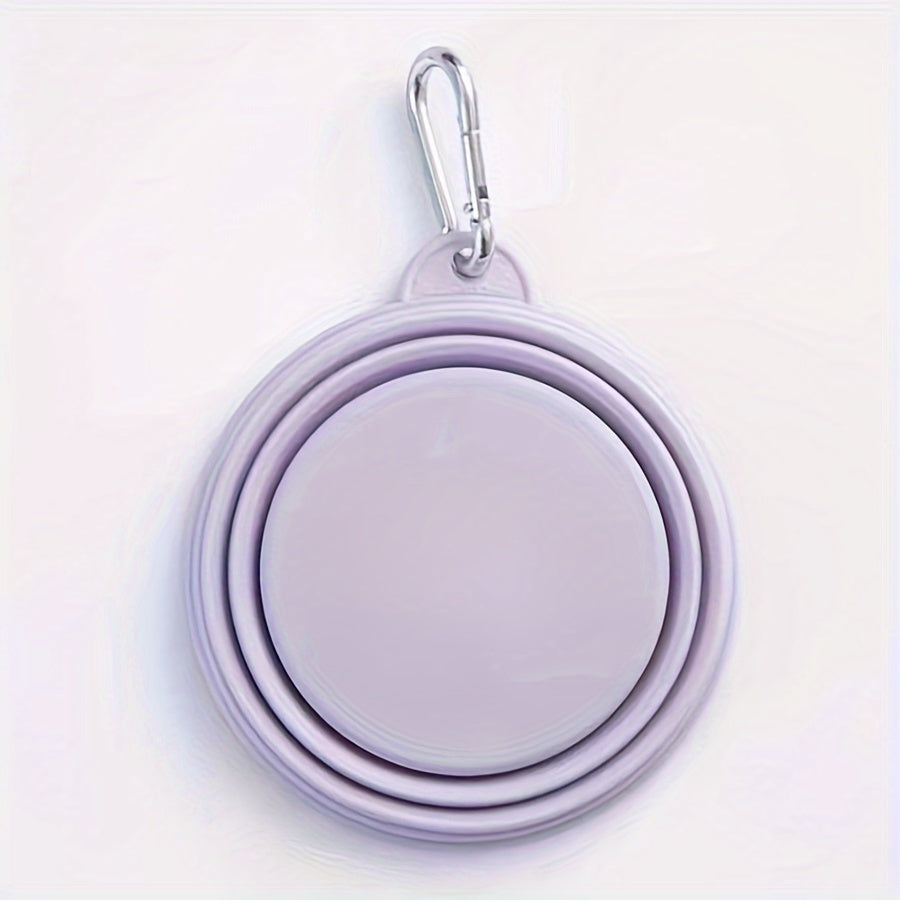 350ml Portable Pet Bowl - Foldable, Silicone, Hanging, Travel-Friendly Feeding & Drinking Solution for Cats & Dogs - Perfect for Outdoor Adventures & On-The-Go Pet Owners