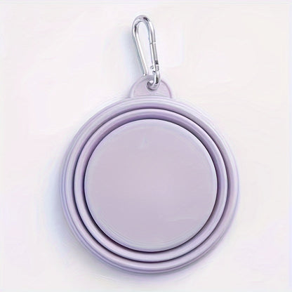 350ml Portable Pet Bowl - Foldable, Silicone, Hanging, Travel-Friendly Feeding & Drinking Solution for Cats & Dogs - Perfect for Outdoor Adventures & On-The-Go Pet Owners