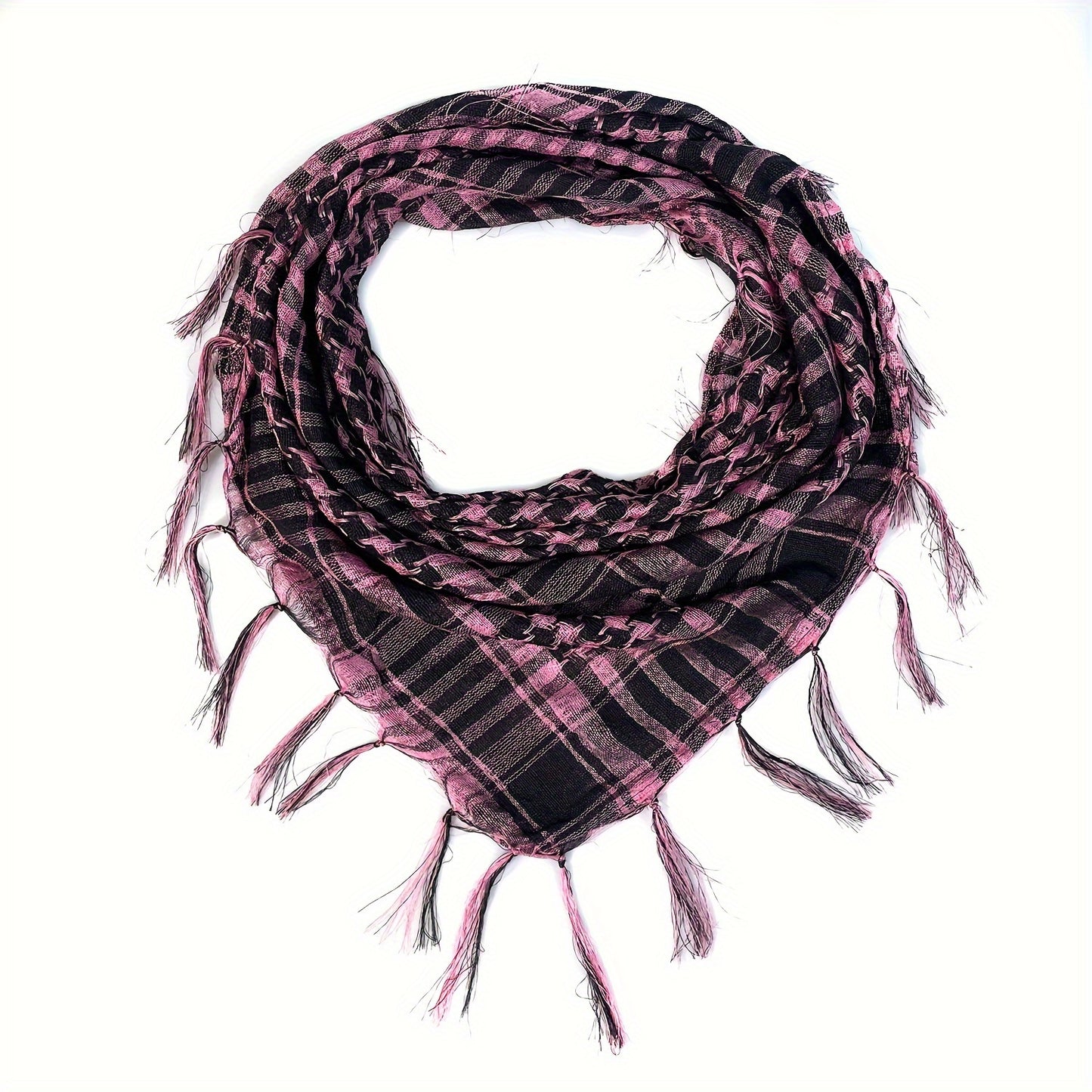 Men Women Scarf Plaid Tartan Lightweight