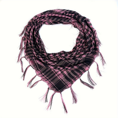 Men Women Scarf Plaid Tartan Lightweight