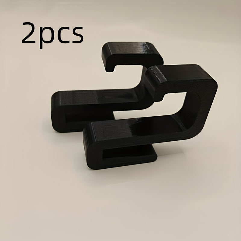 [Heavy Duty Bathroom Hooks] 2/3/4pcs Heavy Duty Bathroom Hooks for 8mm Glass Door | No Drilling Required, Sturdy Plastic Material, Wall Mount, for Hanging Clothes, Towels (Black, White Options Available)