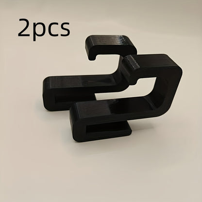 [Heavy Duty Bathroom Hooks] 2/3/4pcs Heavy Duty Bathroom Hooks for 8mm Glass Door | No Drilling Required, Sturdy Plastic Material, Wall Mount, for Hanging Clothes, Towels (Black, White Options Available)
