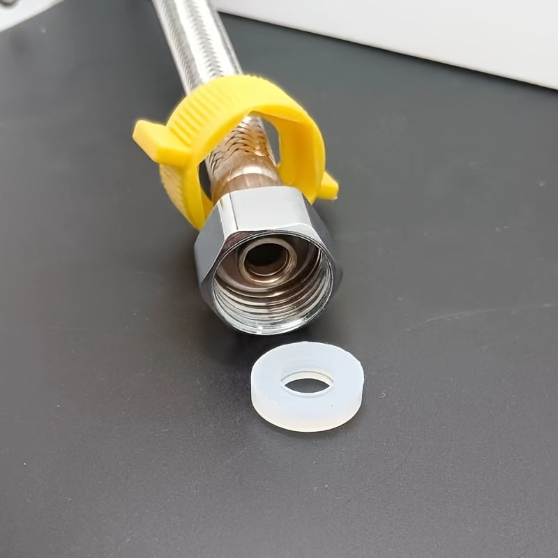 10/20/30/40/50pcs Household Pipe Fittings White Silicone Sealing Leakproof Gasket, for 1/2 "pipe Sealing Silicone Ring, Hot and Cold Silicone Ring, Drainage Connection High Quality Heat- Leakproof Silicone Gasket 3mm Thickness. Durable