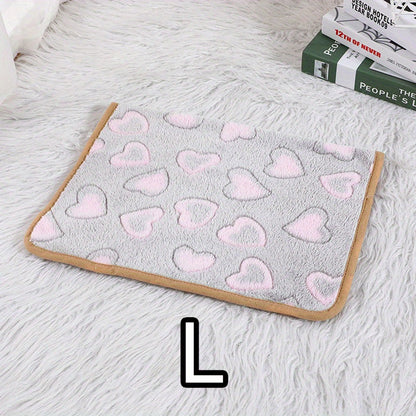 Comfortable And Breathable Cute Cartoon Pattern Dog Bed Blanket Washable Pet Blanket Cat And Dog Nest Mat