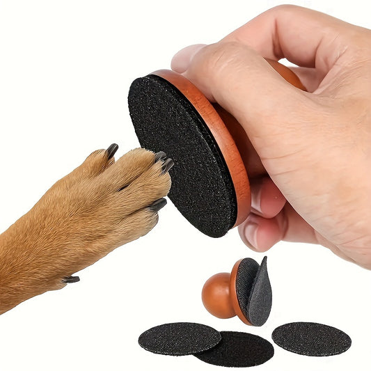 Dog Nail Care Tool, Canine Nail File, Stress-Free Scratch Square for Pet Nails, Without Battery