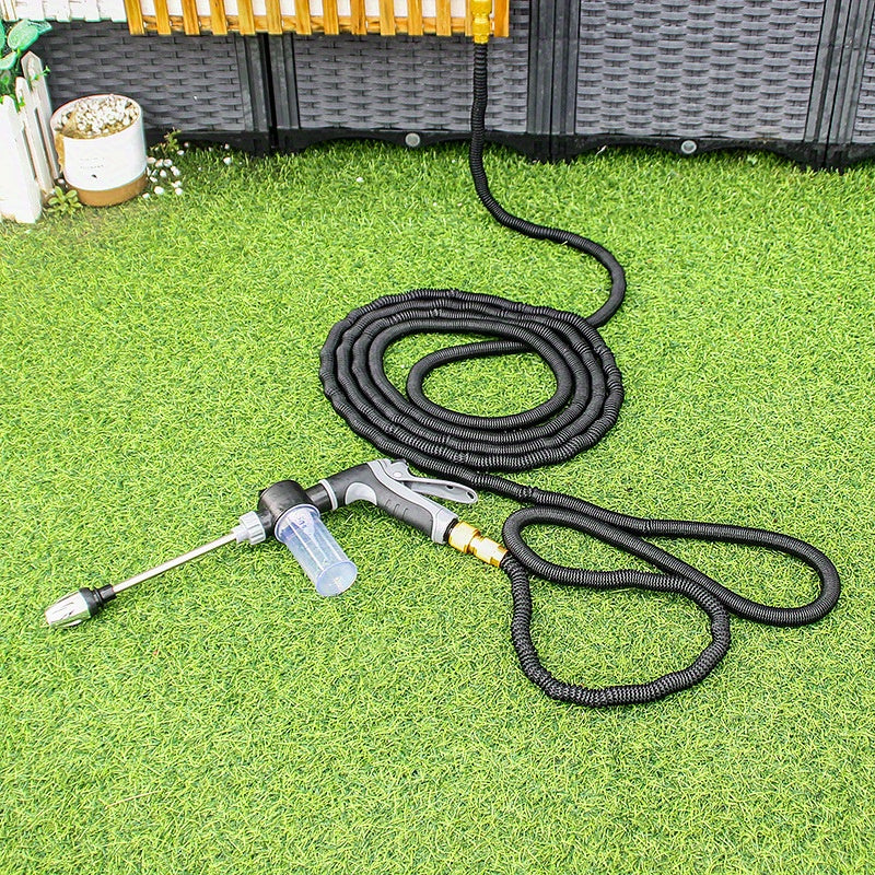 A Convenient 3/4-inch High-pressure Car Cleaning Water Gun, Garden Hose Nozzle, Garden Watering Hose Spray Head, Household Cleaning Tool, Long-handle Spray Gun