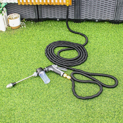 A Convenient 3/4-inch High-pressure Car Cleaning Water Gun, Garden Hose Nozzle, Garden Watering Hose Spray Head, Household Cleaning Tool, Long-handle Spray Gun
