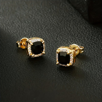 [A Pair, 6mm Retro Earrings] 6mm Square Retro Fashion High-end Earrings | A Pair, Simple And Comfortable For Men And Women, Universal Couple Earrings Jewelry Accessories