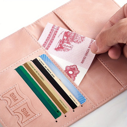 1pc RFID Passport Holder, Thin Passport Wallet, Surface, Multi Functional Wallet, Travel Passport Holder, Cute Card Holder