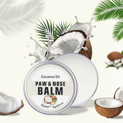 [Dog Accessories] OIVOLII Nourishing Paw Cream for Dogs - Fast-Acting, Long-Lasting Protection, Prevents Cracked Paws & Nose, Safe for Sensitive Light Beige, Easy Application, Ideal for Running, Walking, Hot/Cold Weather - Pet Paw Care Essential, Paw Crea
