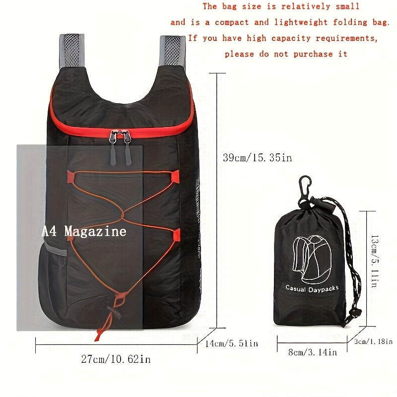 Versatile Outdoor / Folding Backpack / Lightweight Mountaineering And Cycling Bag / Travel Luggage Backpack