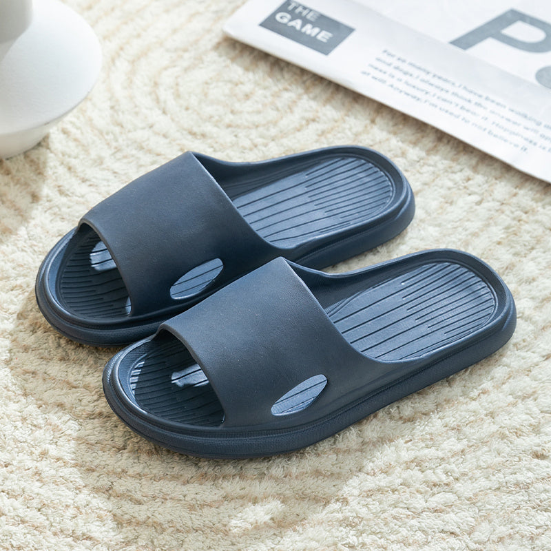 Home Relaxation, Summer EVA Slides - Lightweight, Non-Slip Indoor/Outdoor Slide Sandals in Yellow, Orange, And Black for Home, Bathroom, And Spa Use, Indoor Slippers