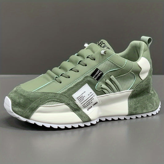 Men'S Breathable New Style Thick-Soled Dad Sneakers, Casual Height-Increasing Popular Sports Shoes