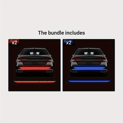 Car Bumper Reflective Stickers, Reflective Strips for Enhanced Night Driving Safety