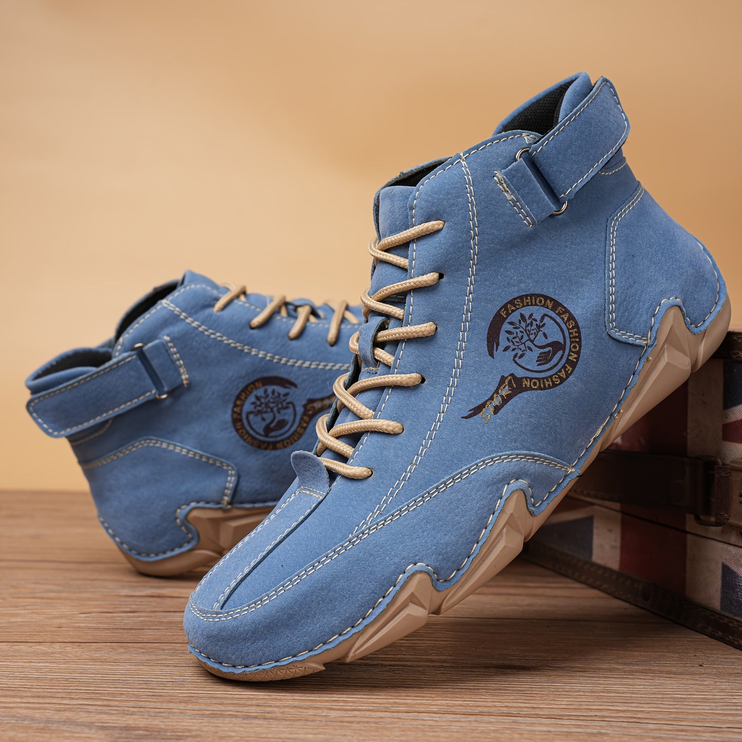 Men's Cross Border Large Boots Octopus Sole Business Medium High Bang Autumn and Winter New High End Fashion Trend British Leisure Mountaineering Shoes Snow Boots Warm Multi Color Optional Counter Durable and Anti Slip Personality
