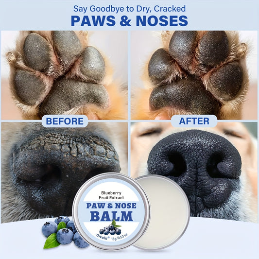 [Dog Accessories] OIVOLII Nourishing Paw Cream for Dogs - Fast-Acting, Long-Lasting Protection, Prevents Cracked Paws & Nose, Safe for Sensitive Light Beige, Easy Application, Ideal for Running, Walking, Hot/Cold Weather - Pet Paw Care Essential, Paw Crea