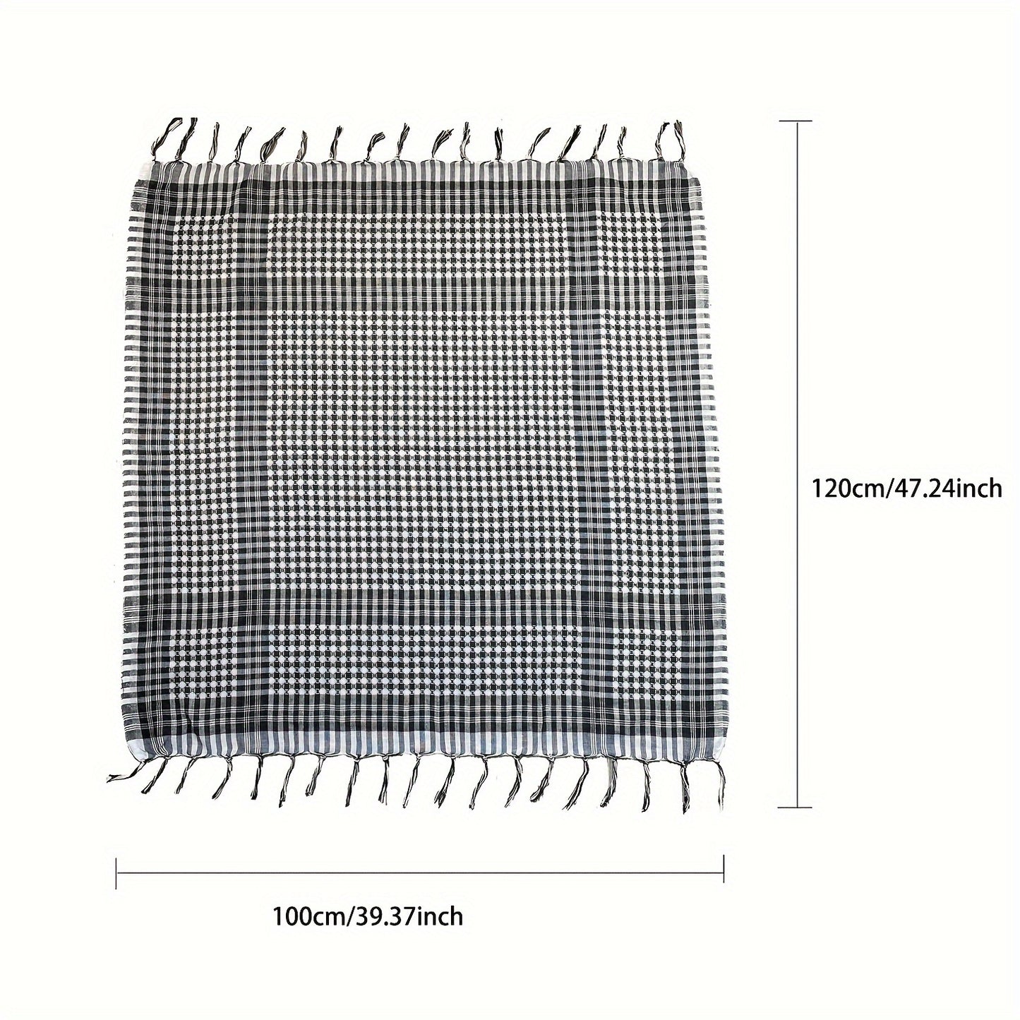 Men Women Scarf Plaid Tartan Lightweight
