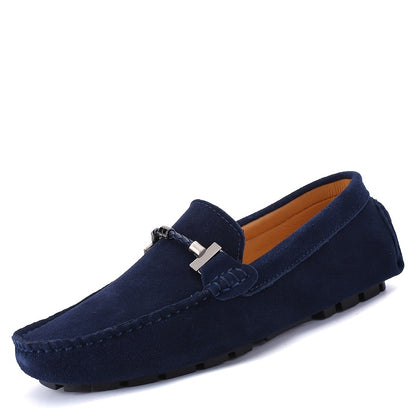 Men's Trendy Breathable Slip On Lace Free Loafers, Causal Outdoor Walking Shoes