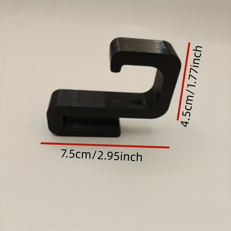 [Heavy Duty Bathroom Hooks] 2/3/4pcs Heavy Duty Bathroom Hooks for 8mm Glass Door | No Drilling Required, Sturdy Plastic Material, Wall Mount, for Hanging Clothes, Towels (Black, White Options Available)