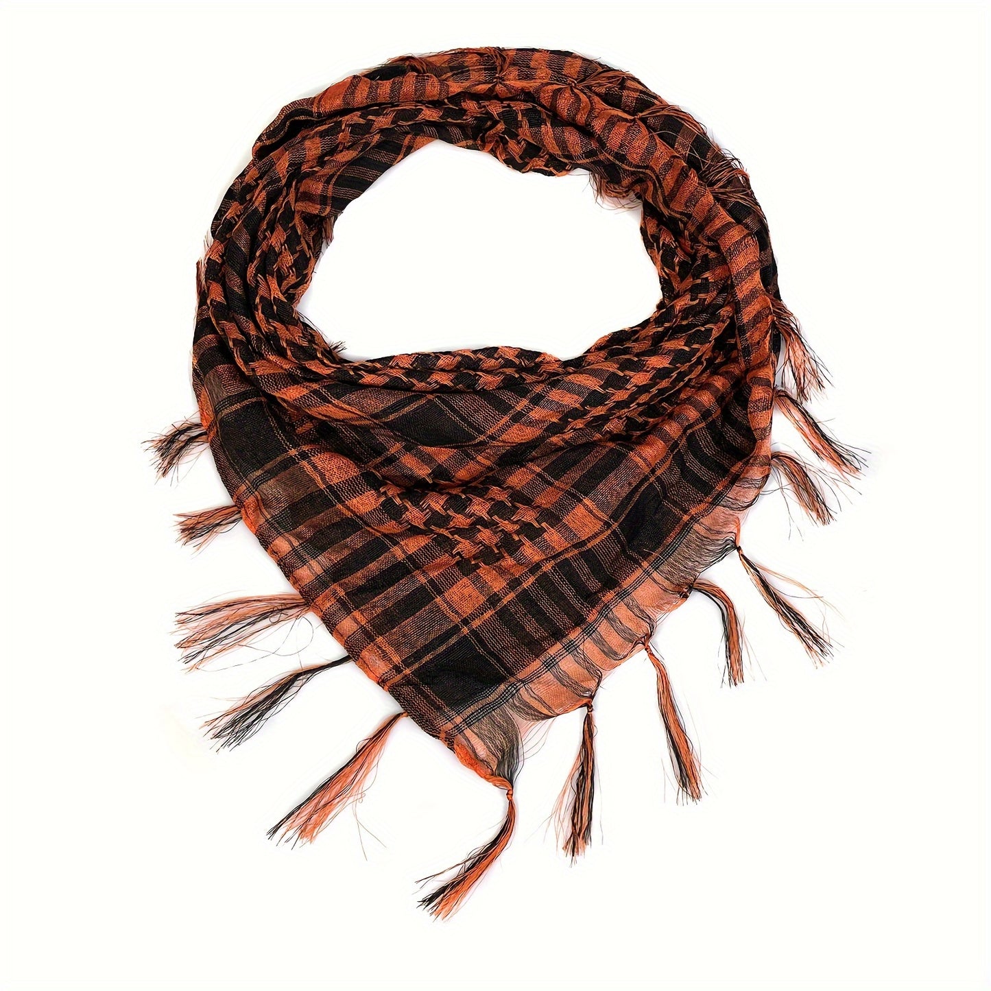 Men Women Scarf Plaid Tartan Lightweight