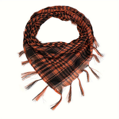 Men Women Scarf Plaid Tartan Lightweight
