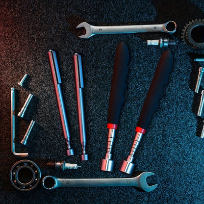 3-In-1 Stainless Steel Telescopic Magnetic Tool - a Manual Iron Suction Rod, Suitable for 10 Different Scenarios, Ideal for Hard-To- Areas, No Batteries Required, Perfect for Automotive And Construction Repairs