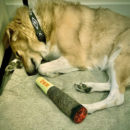 A Chew Toy Shaped Like a Cigar for Dogs, Featuring Interactive Plush Material, Designed for Training And Suitable for Small, Medium, And Large Dogs, Without Battery
