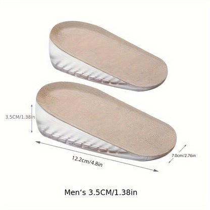 1pair Invisible Inner Raised Insole - Self-adhesive Soft Cushion for Men and Women
