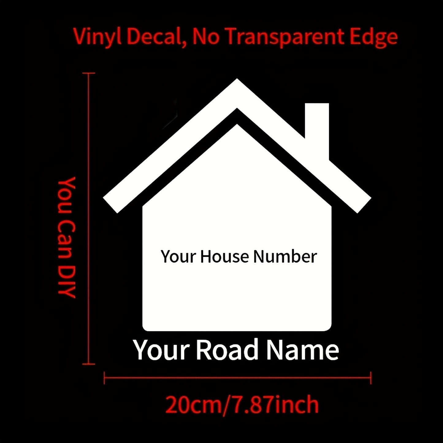 1/2/3/4/5pcs Personalized Custom Bin Number Stickers with  House Number & Street Name Decal for Easy Identification