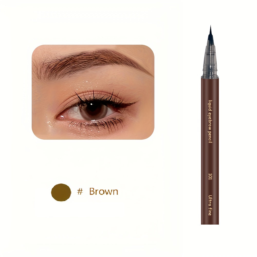 Ultra Fine Extra Slim Eyebrows Pen - Waterproof & Sweat-Proof Long-Lasting Liquid Eyebrow Pencil, Microblading Makeup for Natural Looking Brows, All Light Types, Eyebrow Pencil, Sleek Design, Professional Makeup