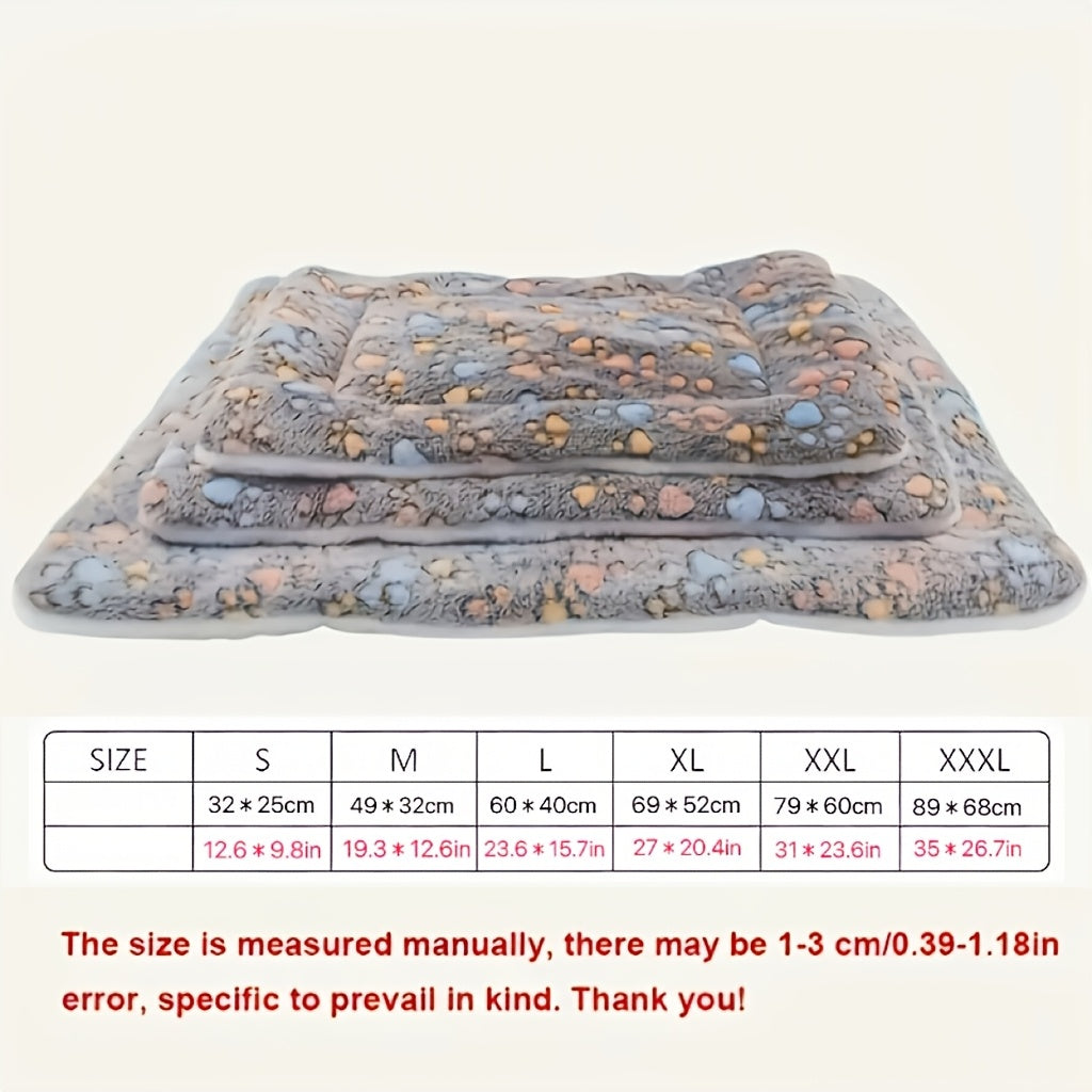 Thickened Pet Mattress, Soft Autumn and Winter Sleeping Pad for Pets, Warm Christmas Gift