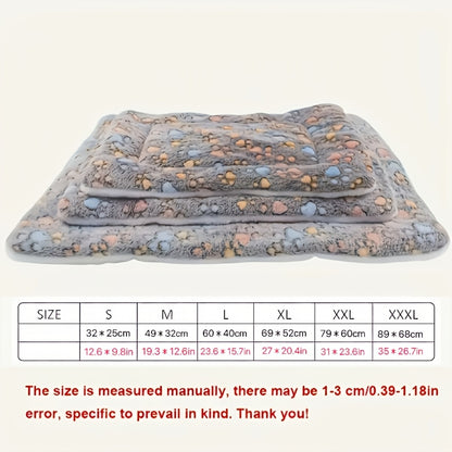 Thickened Pet Mattress, Soft Autumn and Winter Sleeping Pad for Pets, Warm Christmas Gift
