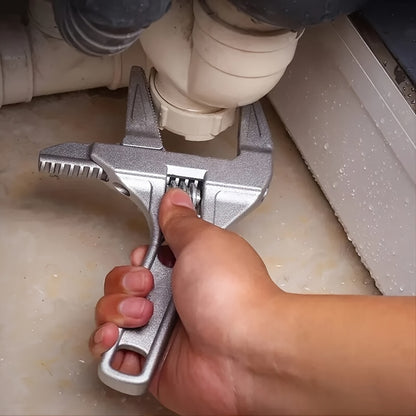 Aluminum Alloy Wrench, Multi-Function Adjustable, Strong Grip, Fits 6-68mm Pipes and Valves, Suitable for Bathroom Repairs