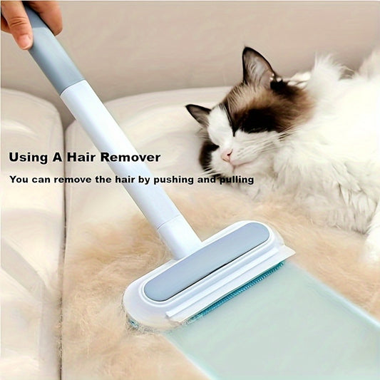 [Customer Favorite] Dual-Action Pet Hair Removal Brush-Washable, Reusable, Suitable for Dog Fur on Carpets and Sofas, Easy to Clean Pet Hair Removal Tool